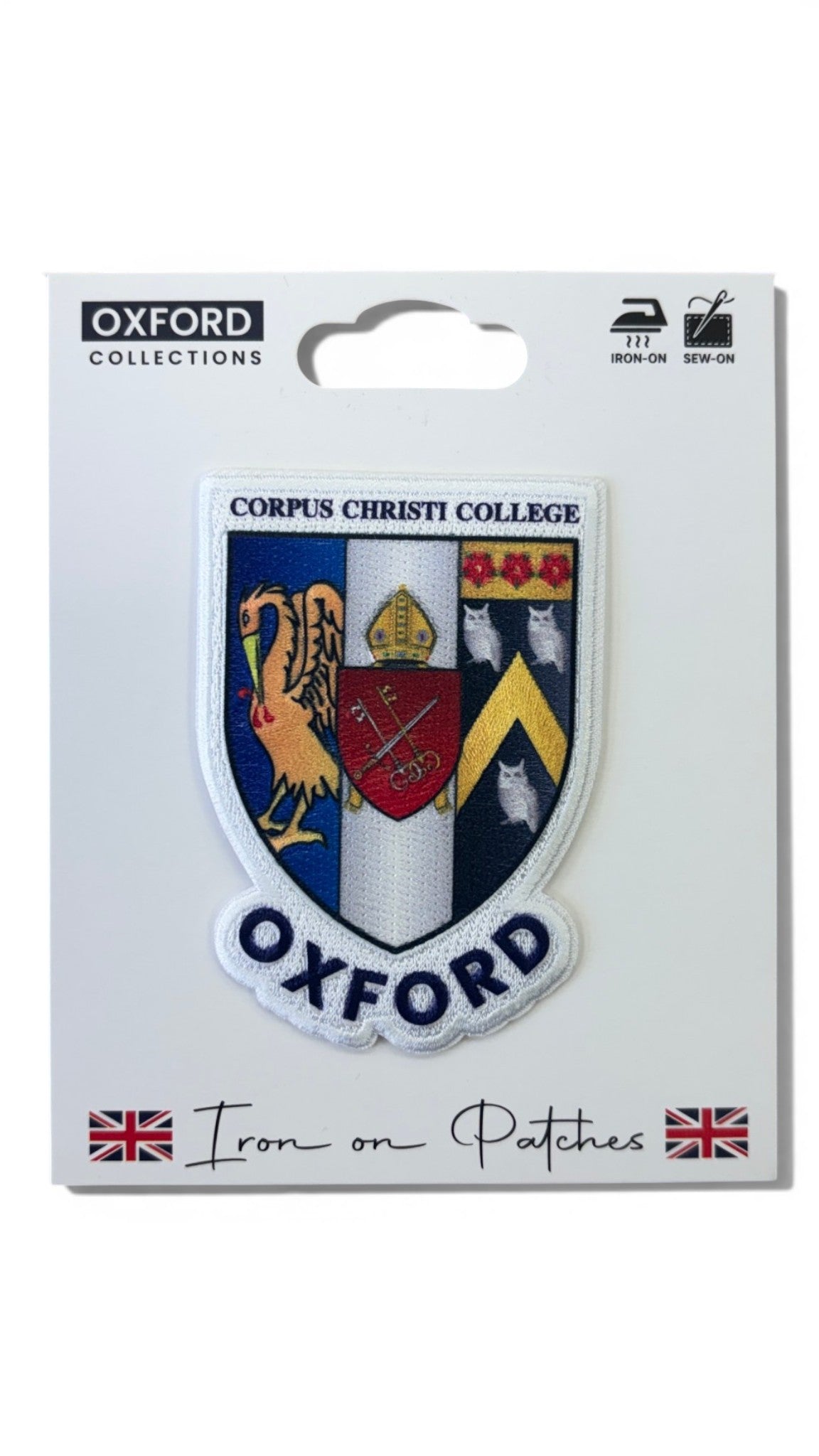 Corpus Christi College Oxford Iron-On Embroidered Patch