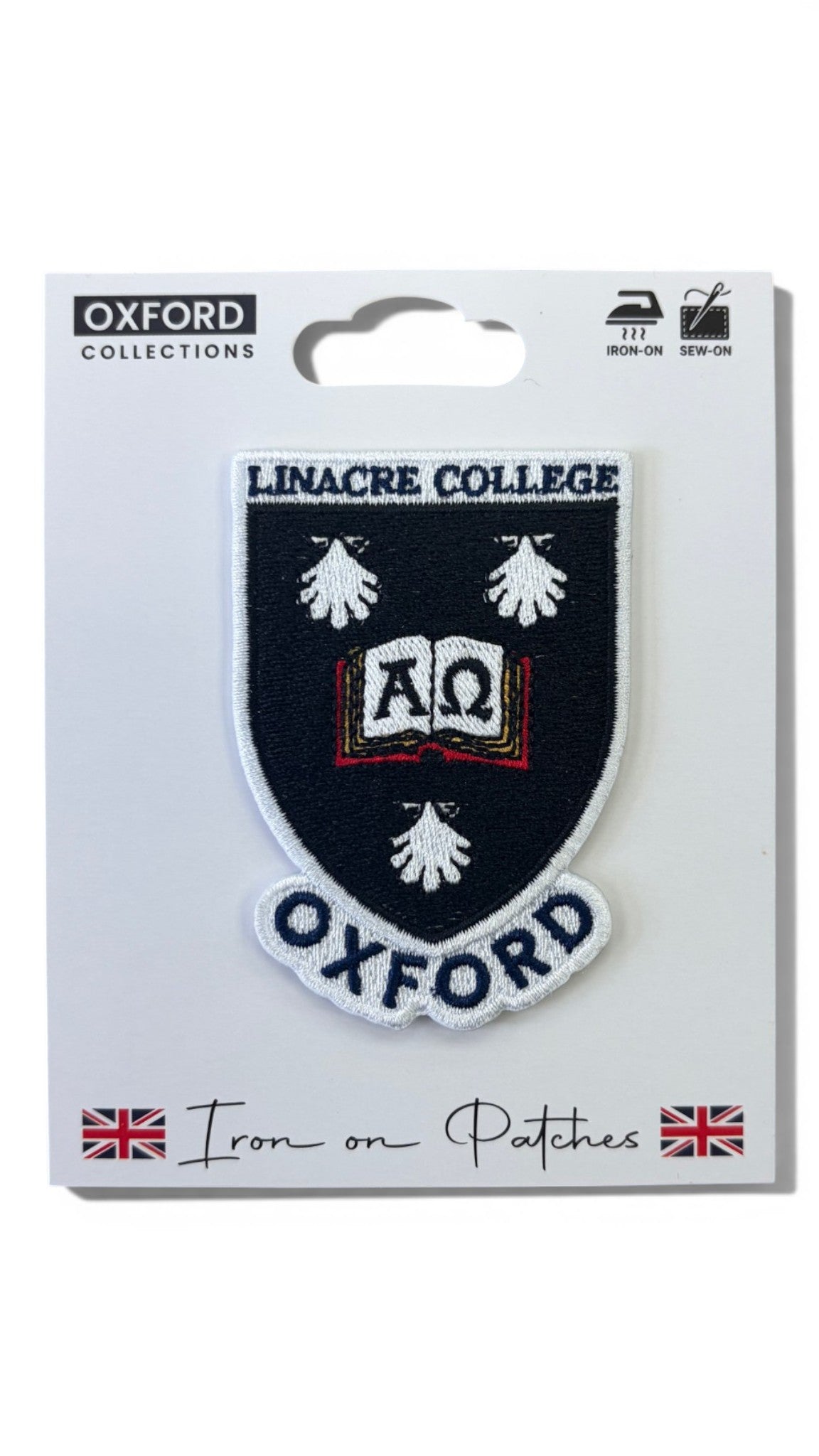 Linacre College Oxford Iron-On Embroidered Patch