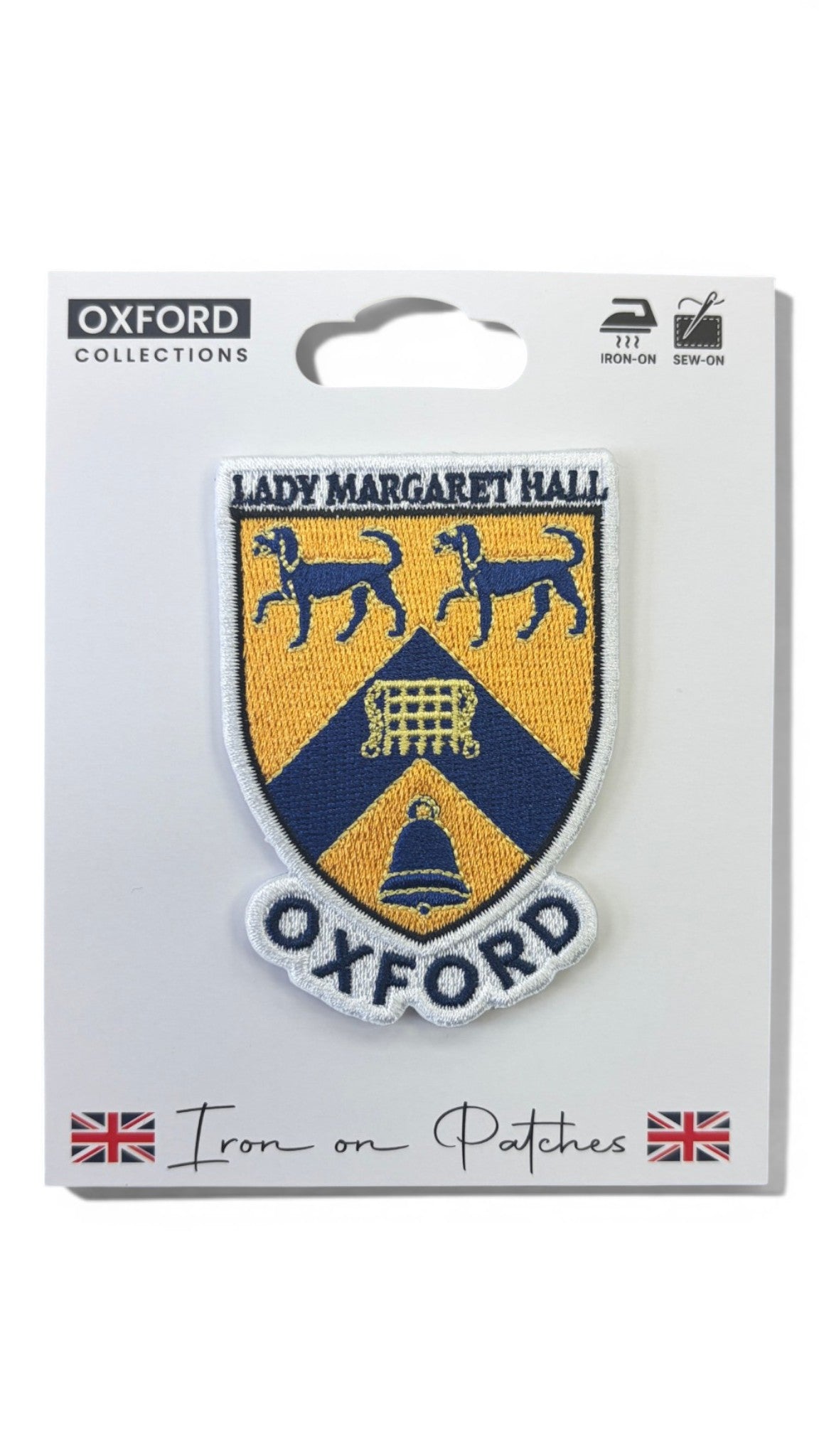 Lady Margaret Hall Oxford Iron-On Embroidered Patch
