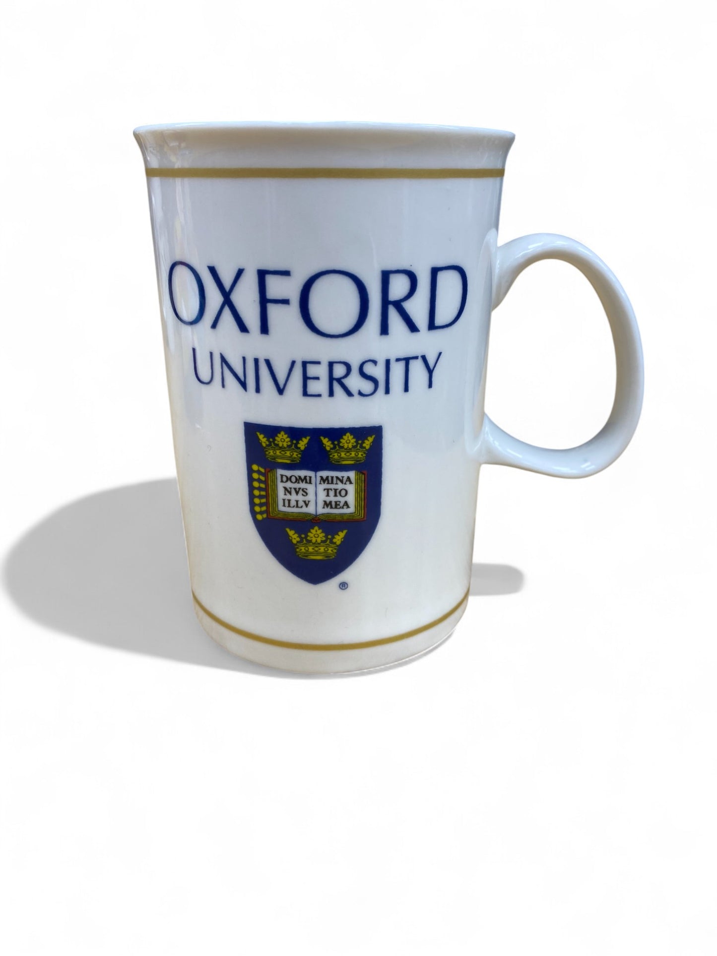 Oxford University Crest Ceramic Mug - Classic White - Gold Trim