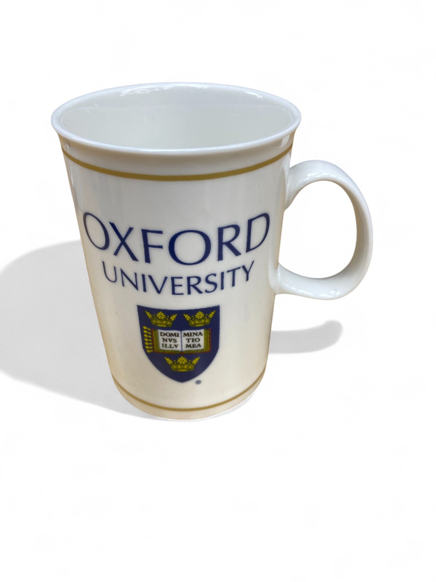 Oxford University Crest Ceramic Mug - Classic White - Gold Trim