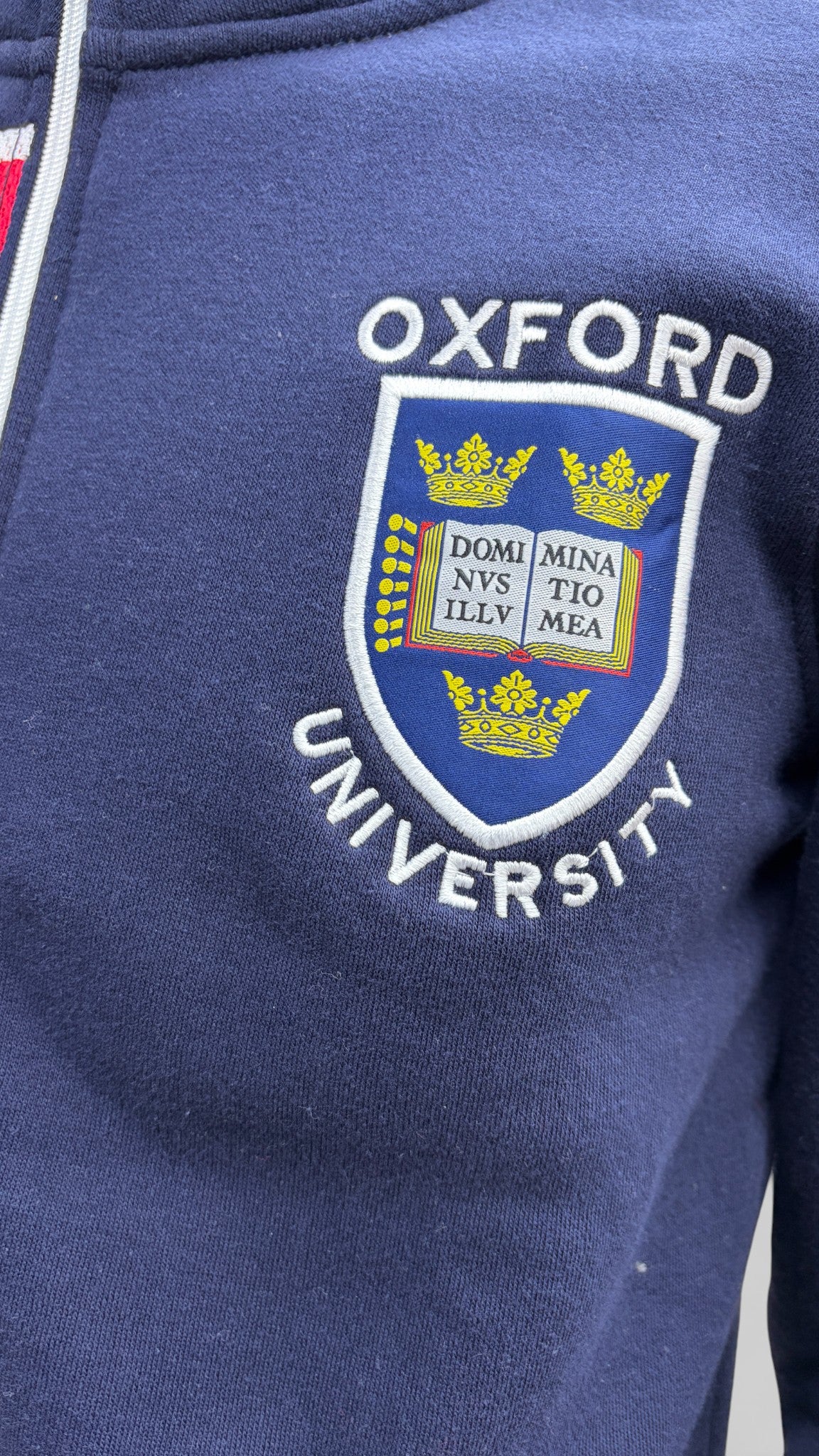 Oxford University Zip Jumper – Navy
