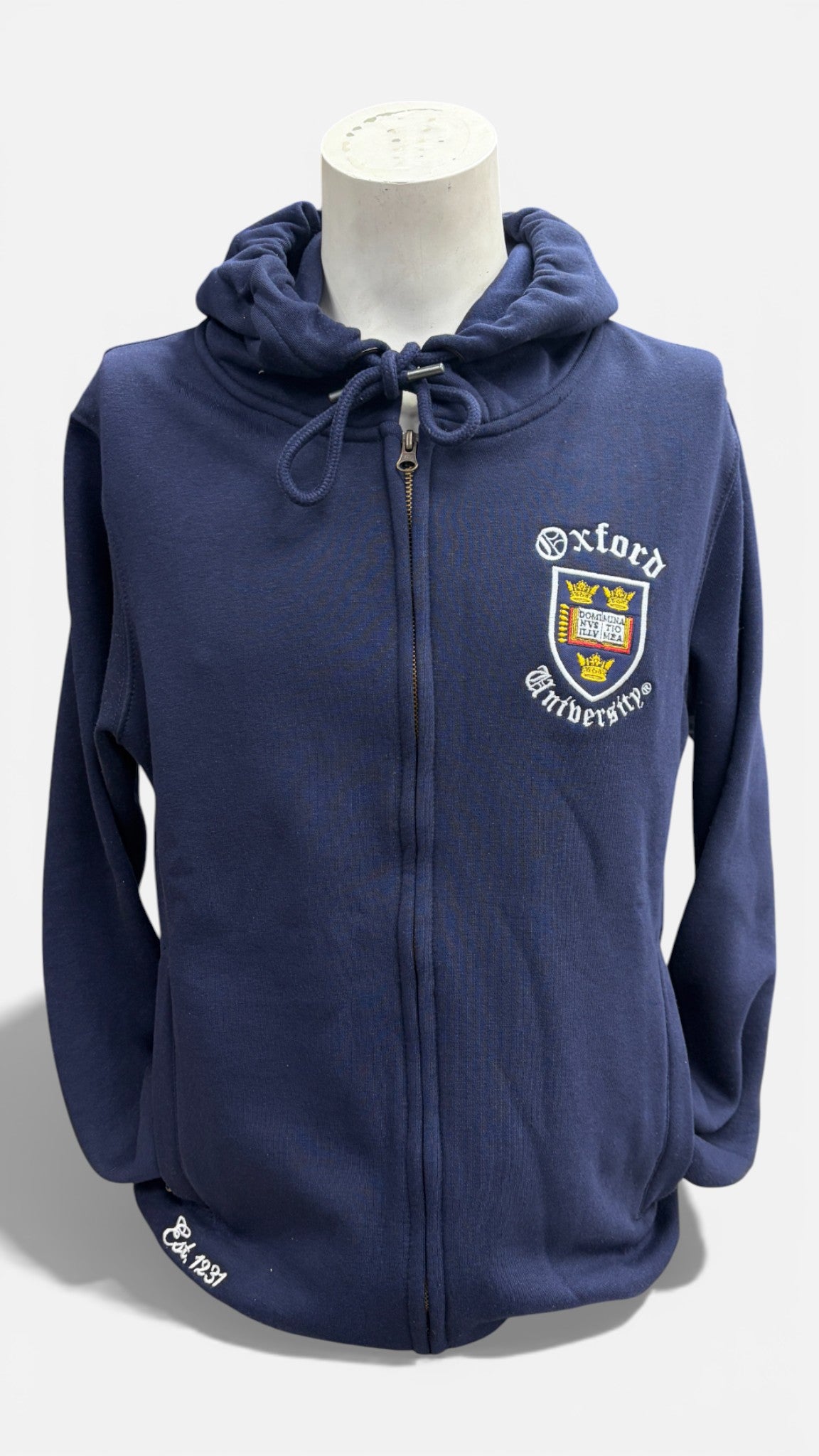 Oxford University Zip Hoodie