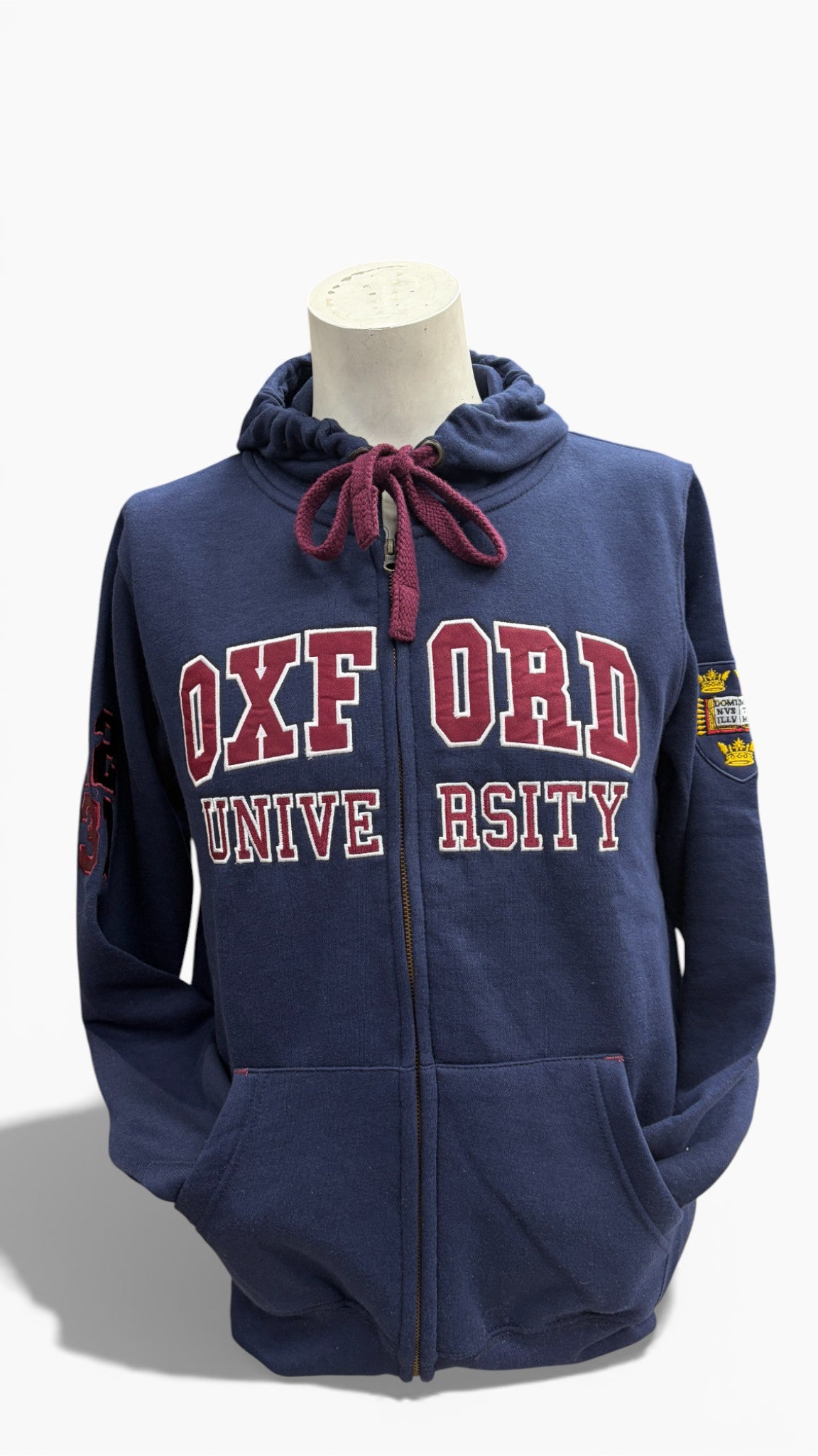 Oxford University Full-Zip Classic Hoodie