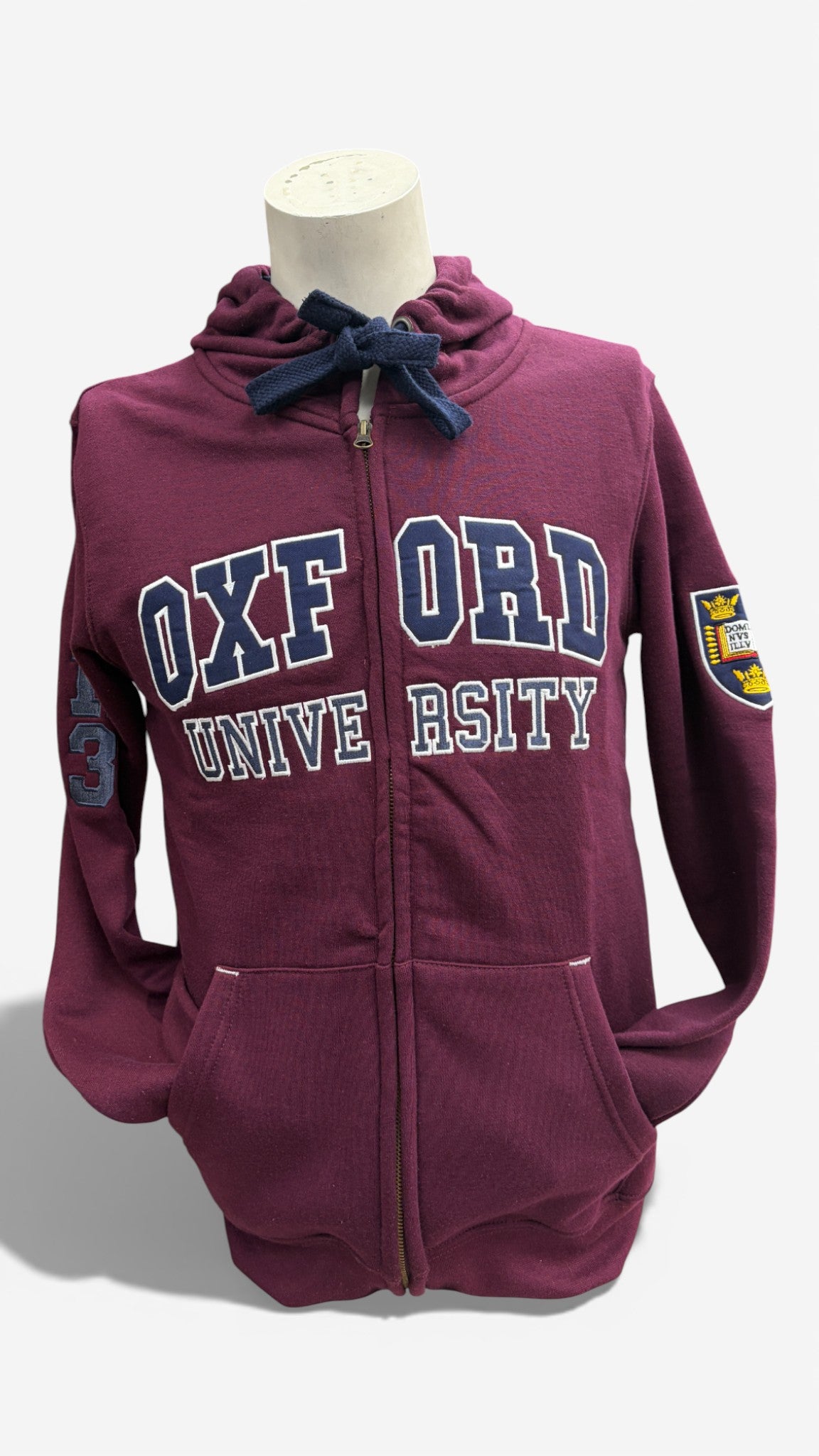 Oxford University Full-Zip Classic Hoodie