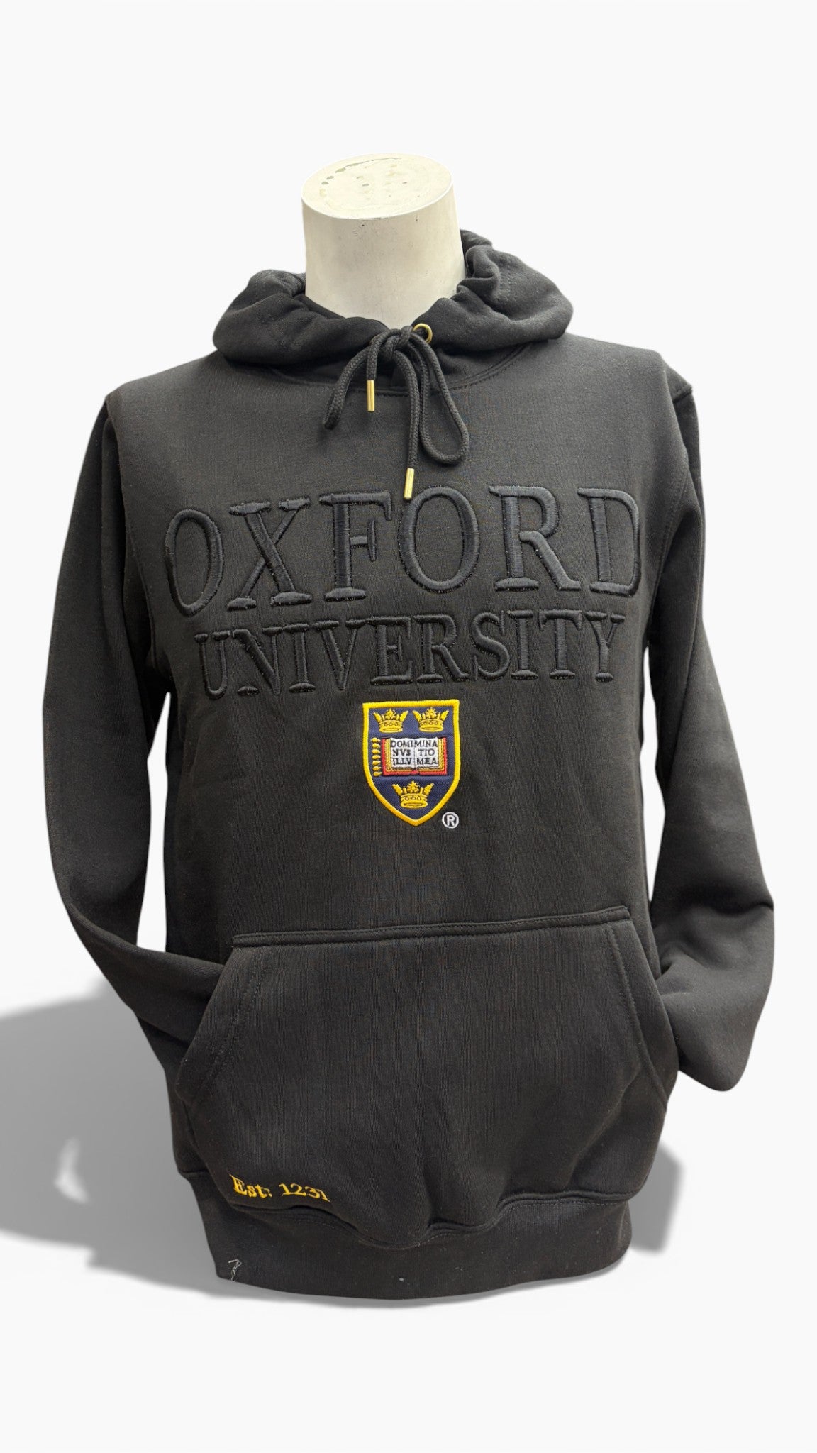 Oxford University Raised Embroidery Hoodie