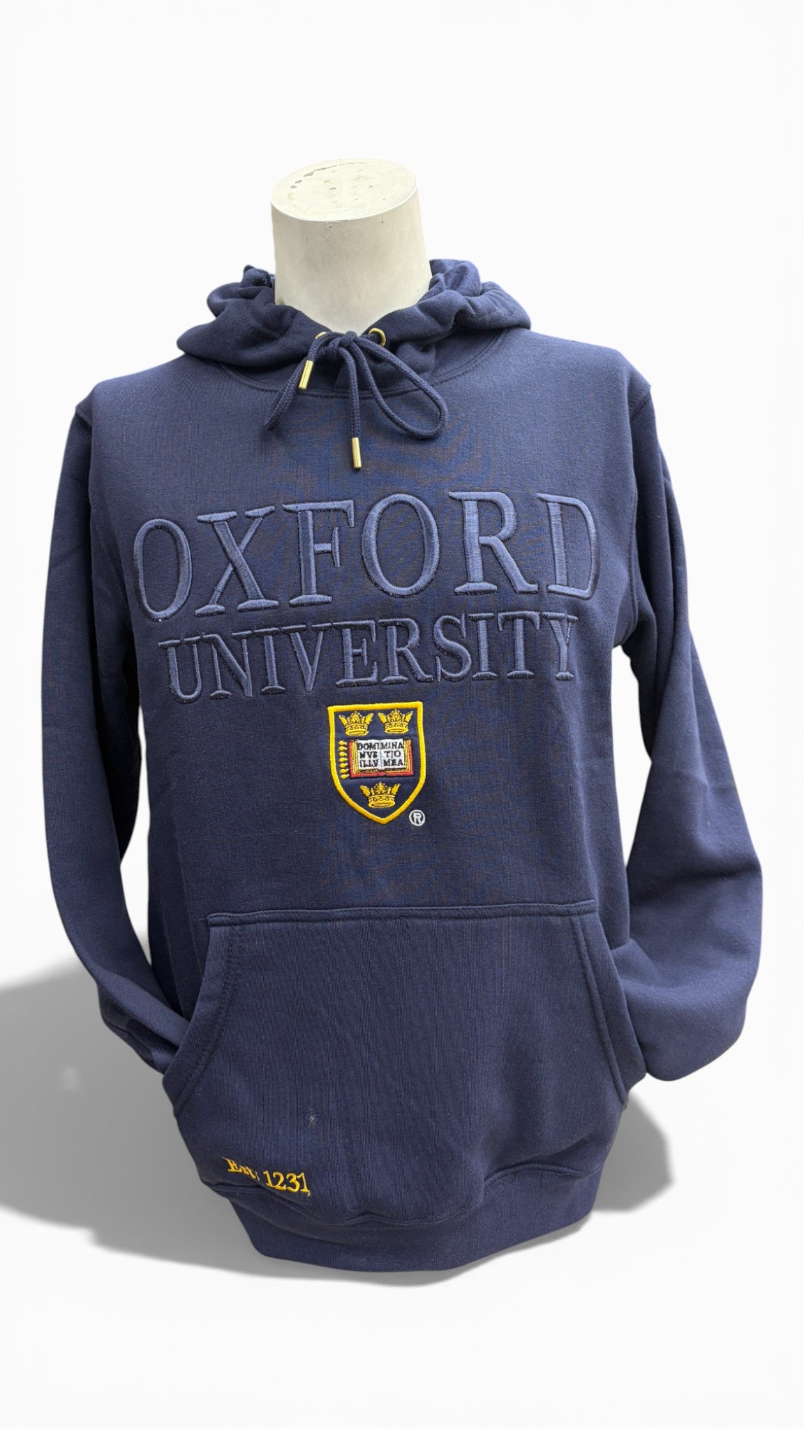 Oxford University Raised Embroidery Hoodie