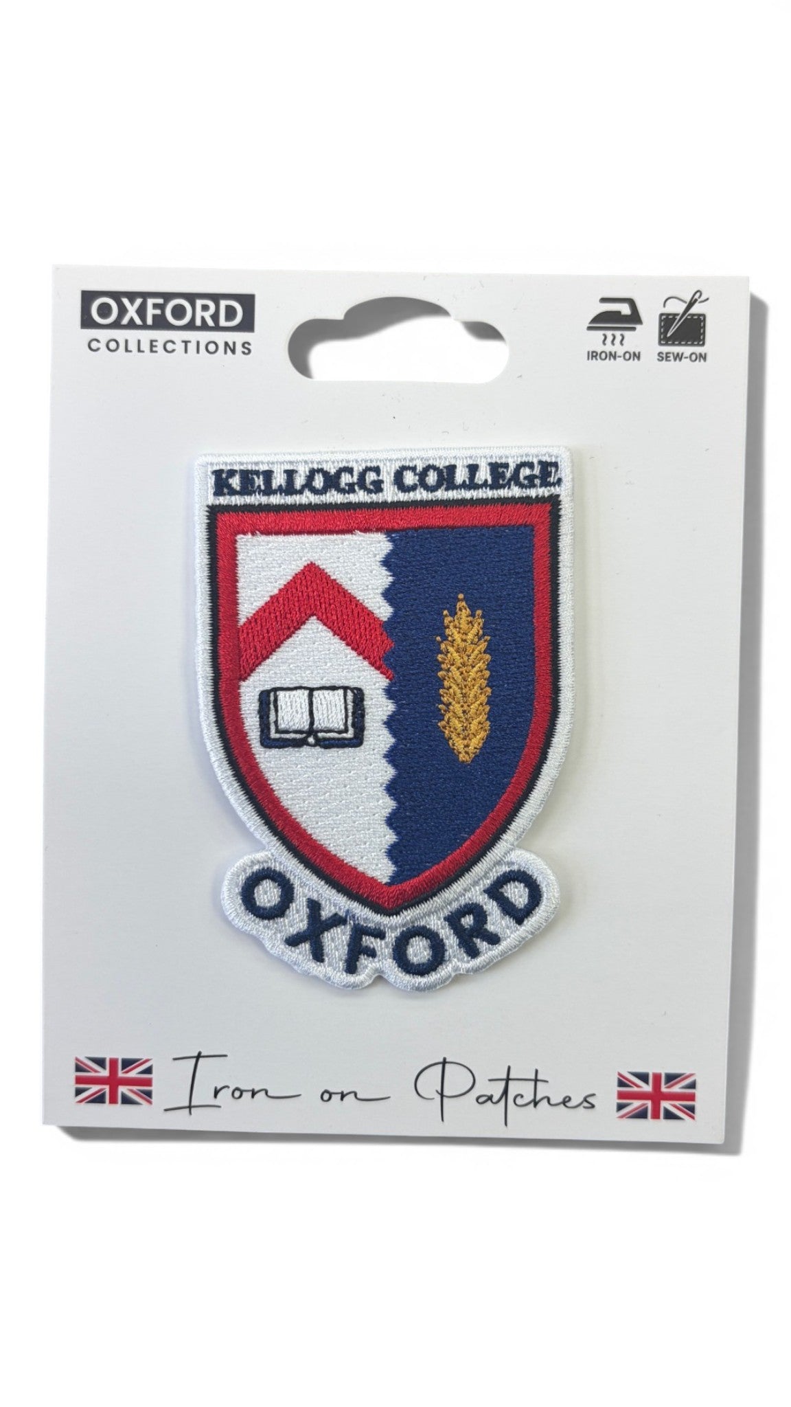 Kellogg College Oxford Iron-On Embroidered Patch