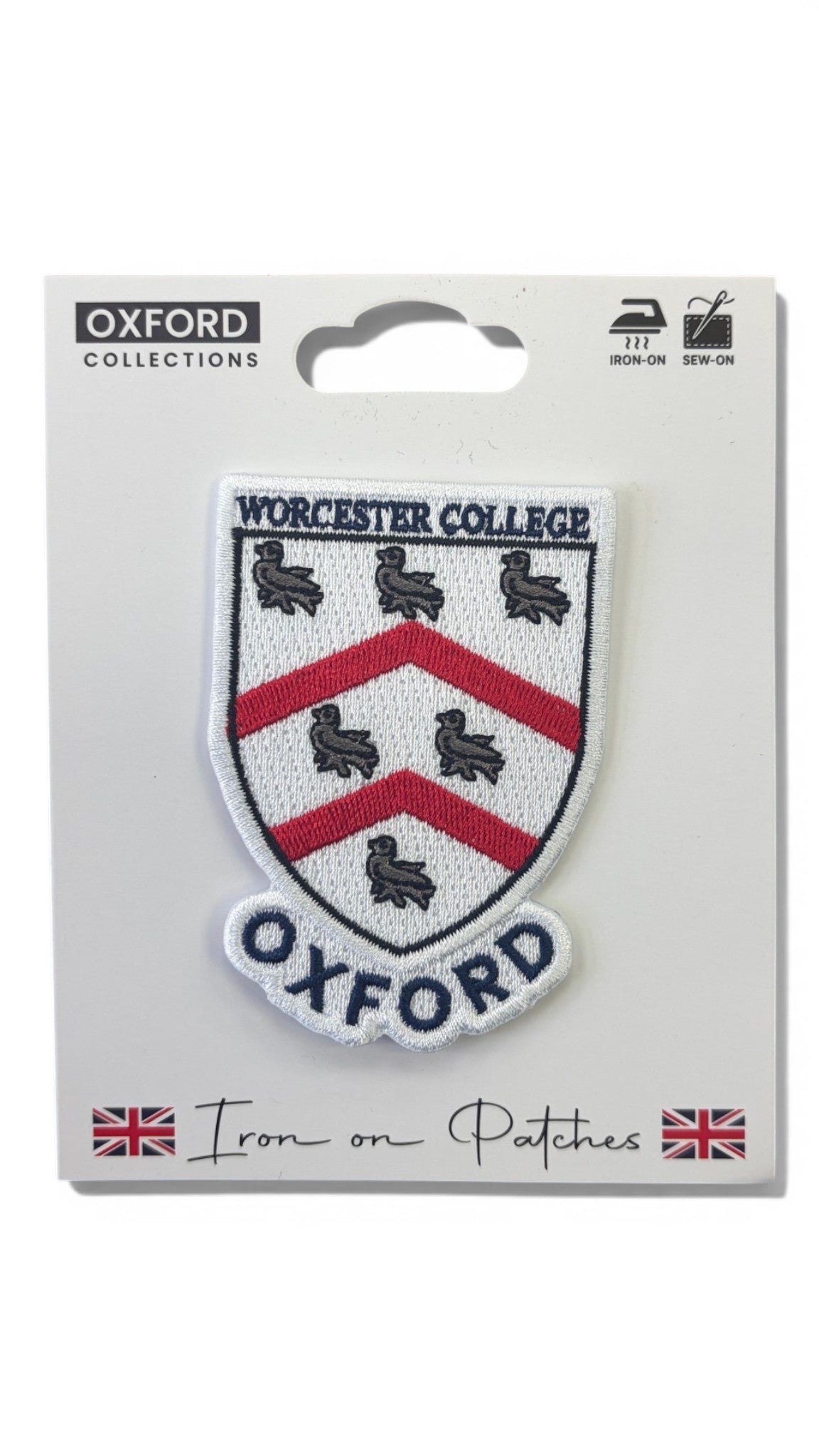 Worcester College Oxford Iron-On Embroidered Patch