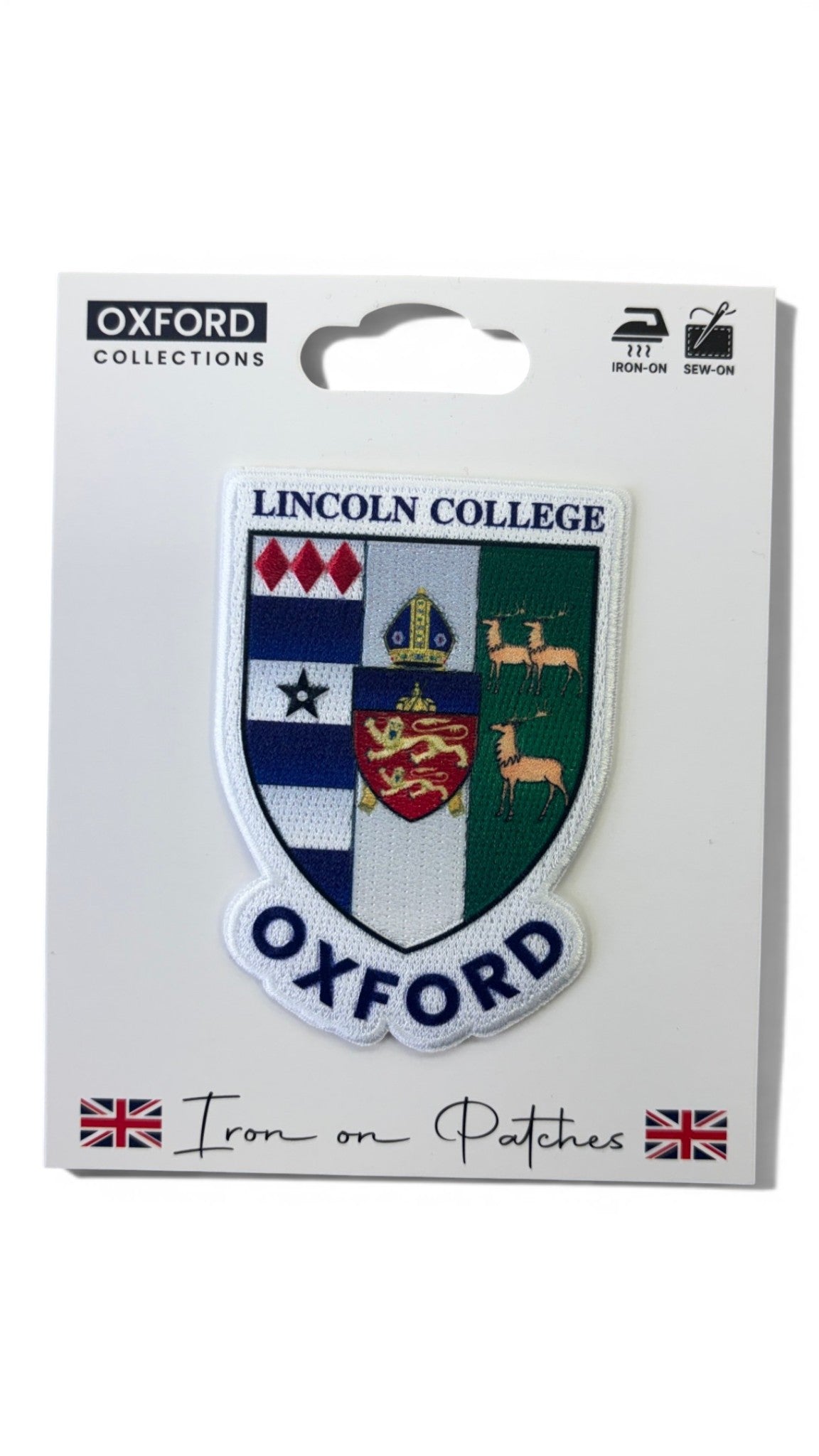 Lincoln College Oxford Iron-On Embroidered Patch