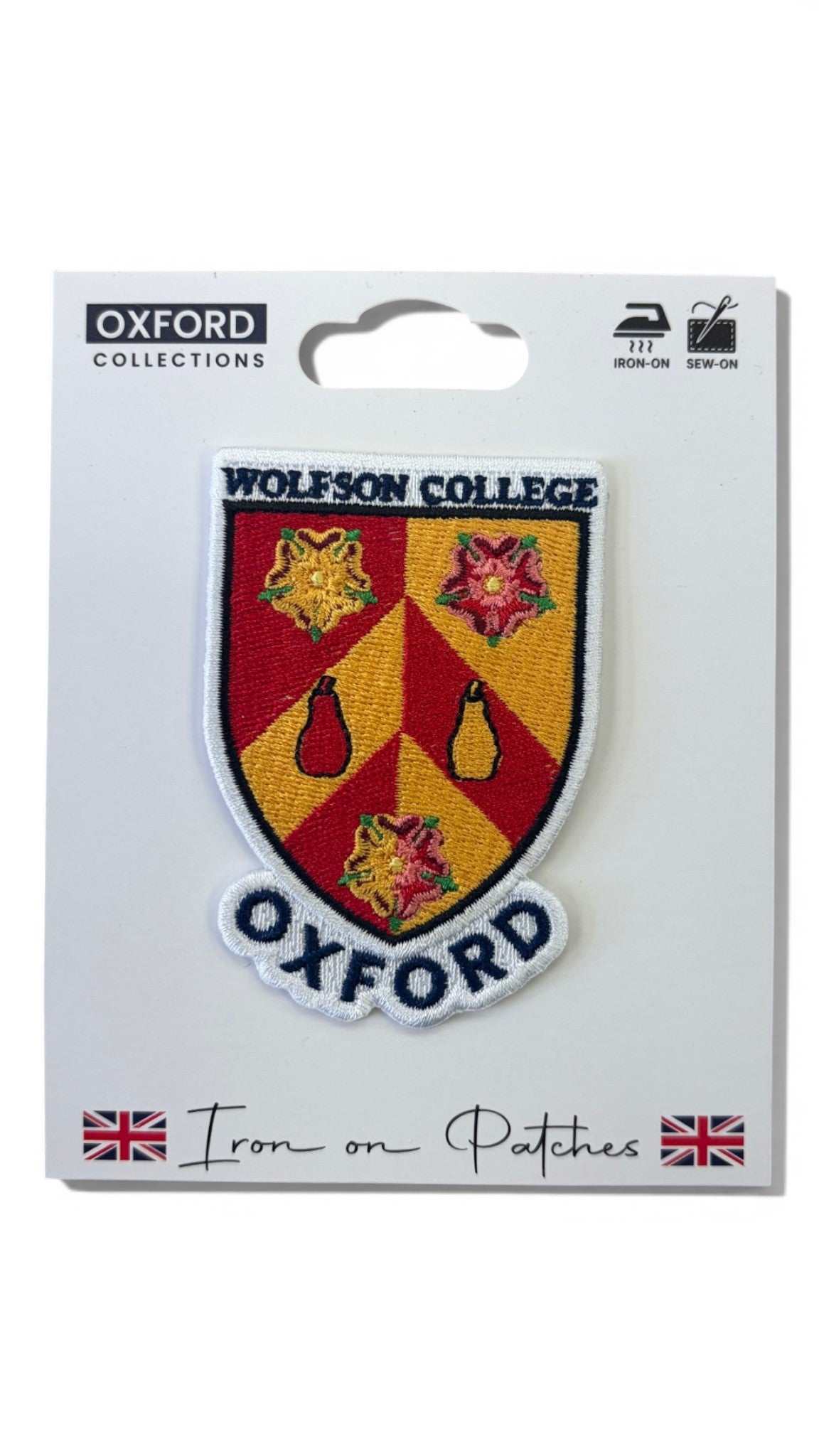 Wolfson College Oxford Iron-On Embroidered Patch
