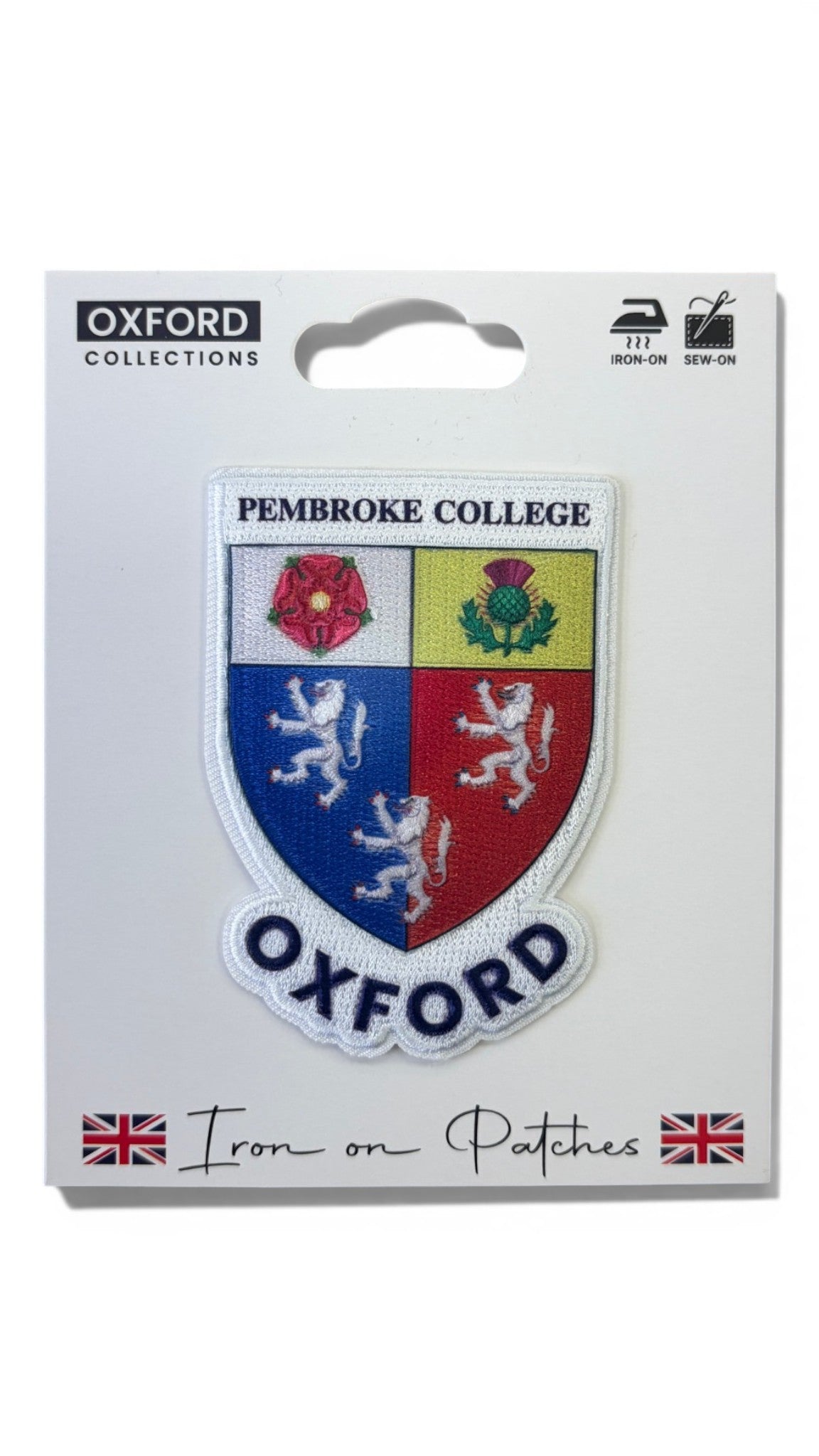 Pembroke College Oxford Iron-On Embroidered Patch