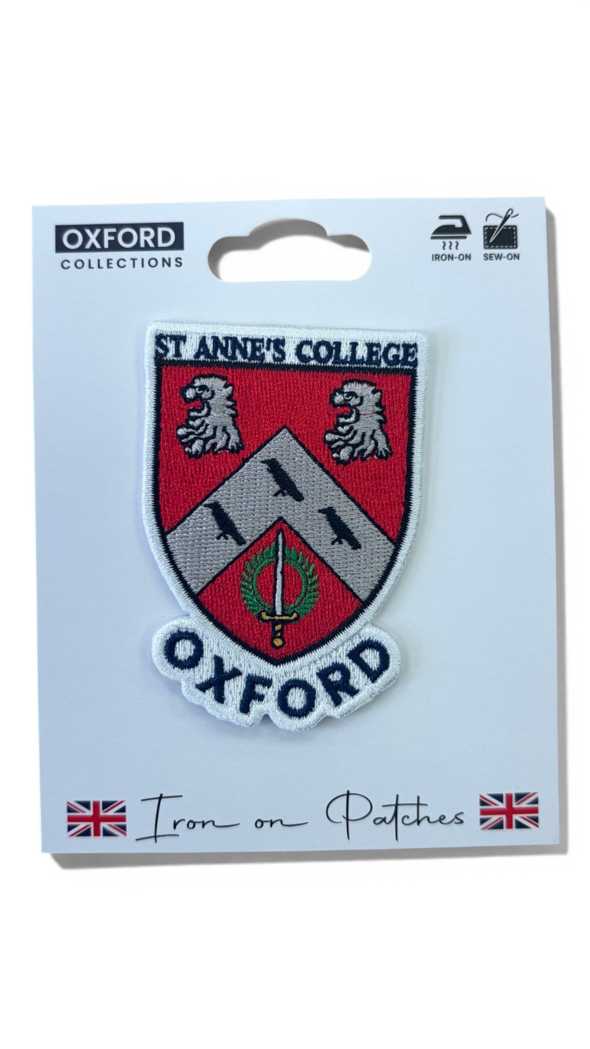 St Anne's College Oxford Iron-On Embroidered Patch