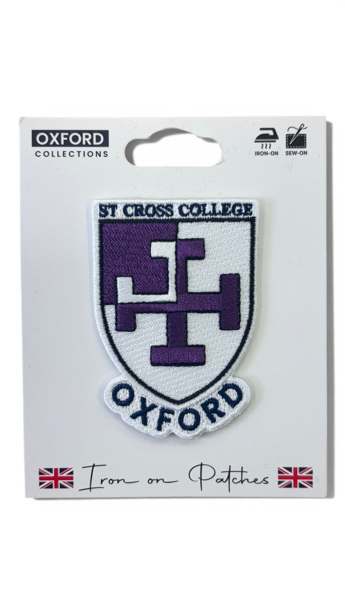 St Cross College Oxford Iron-On Embroidered Patch