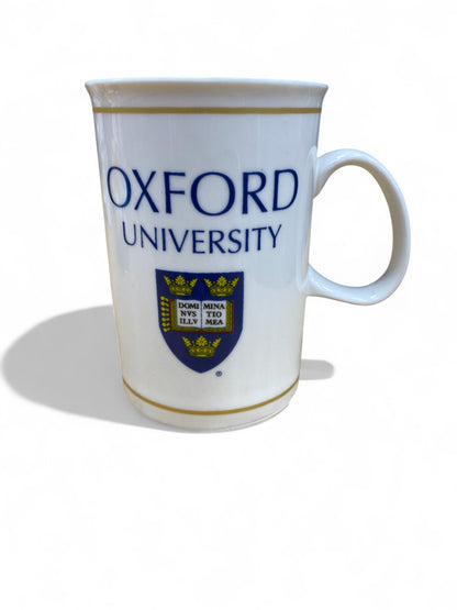 Oxford University Crest Ceramic Mug - Classic White - Gold Trim