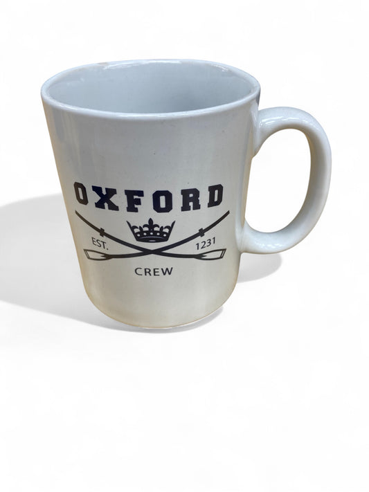 Oxford University Crew Mug – Classic White Rowing Design